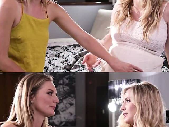 Les licks pregnant babe