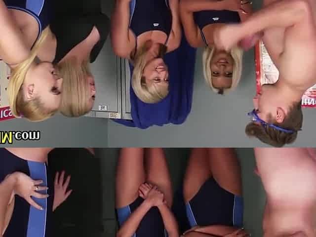 Cfnm Swimsuit Group Hj In Locker Room