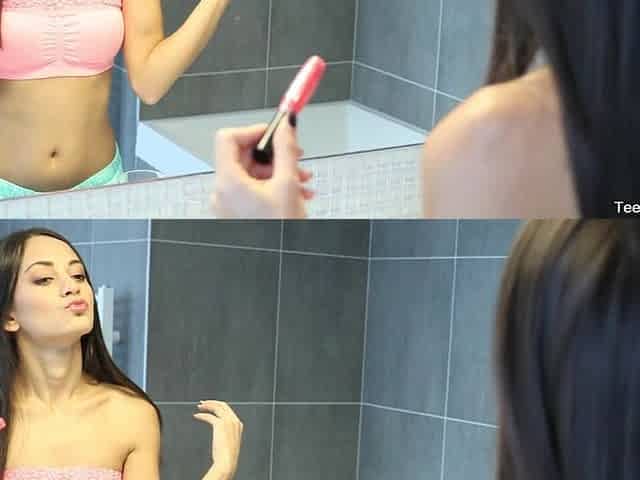 Shrima Malati Takes It All off in the Bathroom for Bed