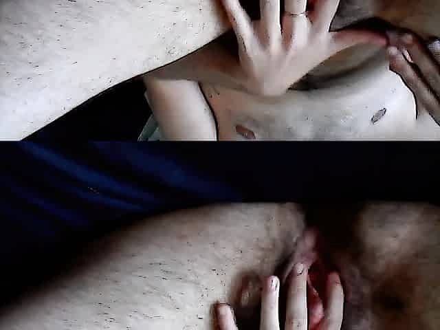FTM creaming and squirting on vibrator