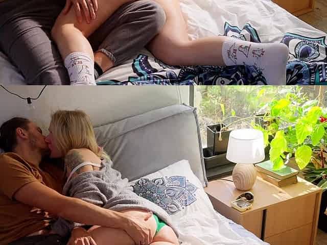 A real couple's relaxed and sensual sex