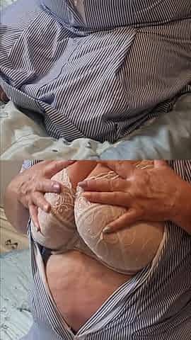Naughty Nurse Julie - Bra Reveal & Teasing Huge Tits
