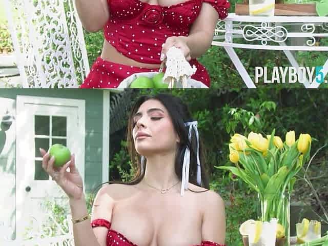 Chubby spic model Tru Kait strips naked