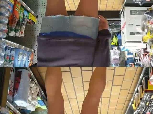 Wife in truck stop up petticoat .