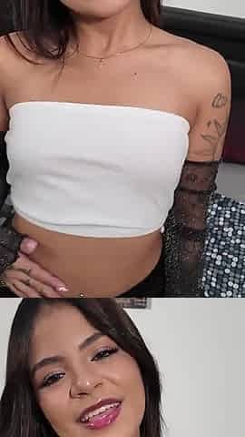 Beauty Eats Cum with a Straw