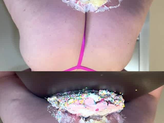 PAWG Smashes Birthday Cake with Her Big Booty