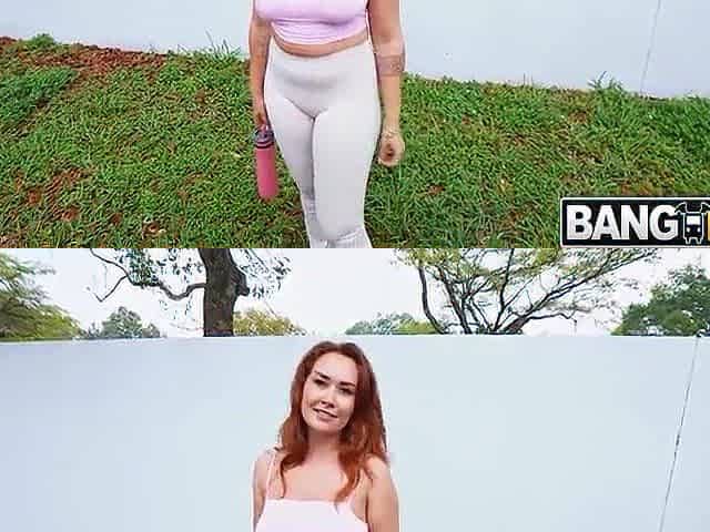 WTF Discovered PAWG on Street Screwed on BUS Tara Blackwell, Kaby Snow