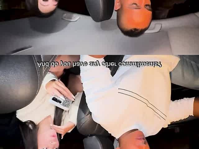 UBER driver fucks my tight wet pussy with his big BBC, cum