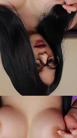 Playful Tease with My Glasses on - Bouncy Boobs, Naughty Fun & a Silly Seduction