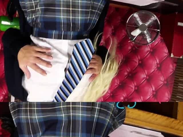 Horny big boobed fat chubby busty blonde