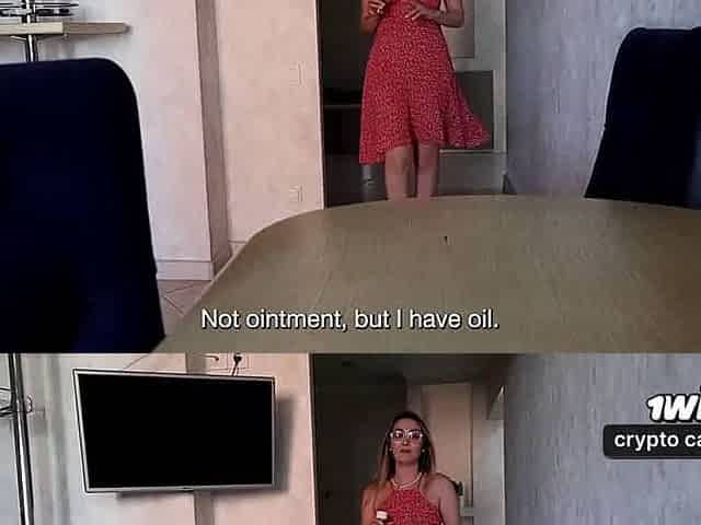 Step-mom rubdown leads to super-naughty sex, her mummy body got me hooked on her dirty pussy, slutty chick likes it rough.