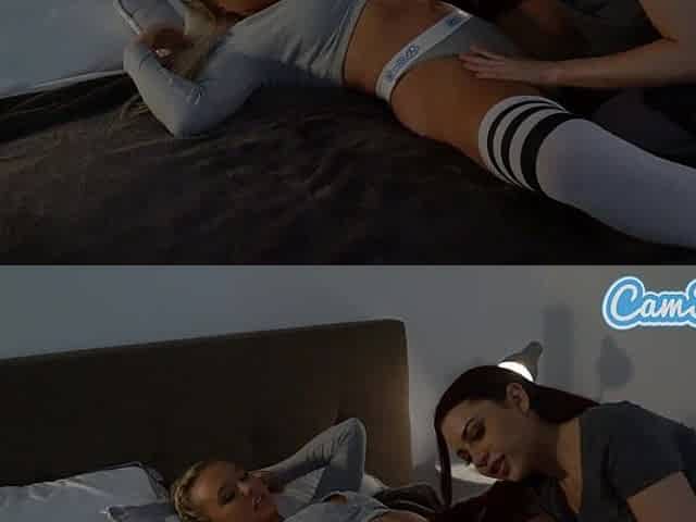 Real Lesbian Step Sisters: Passionate Mutual Masturbation Until Real Orgasm
