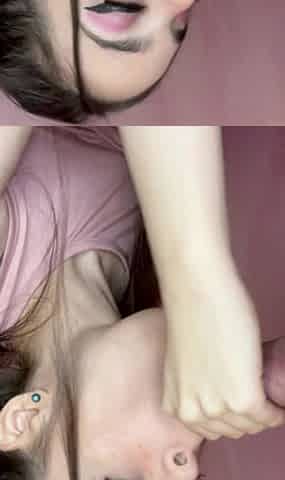 Cute brunette young hookup amateur teen blowjob