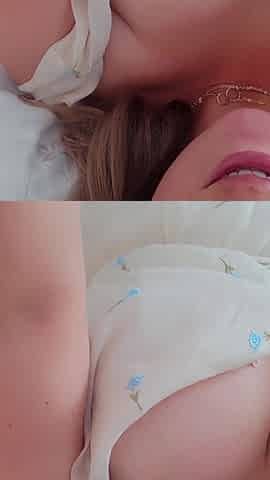 Busty Wife in a Skimpy Dress Fucks Her Hairy Pussy with a Dildo