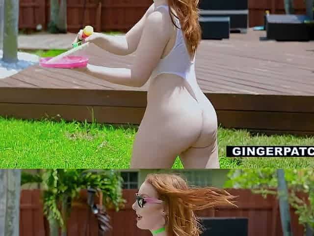 Redhead Amber Stuffed With A Stiff