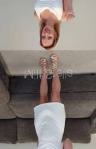 White Slide Suit & Gold Heels Try On