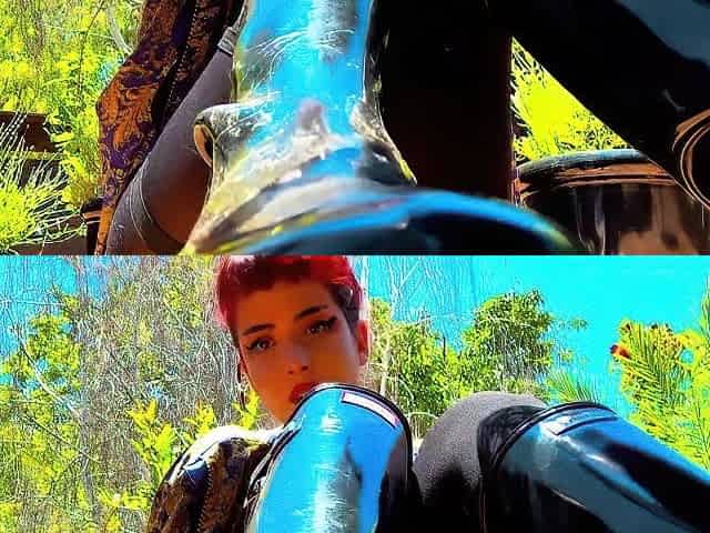 EnchantrixV - Sinking and Licking Mistress' Hunter Boots