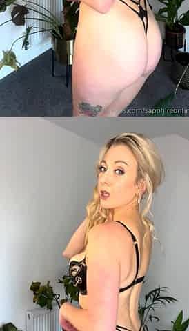 Perfect blond making solo masturbation