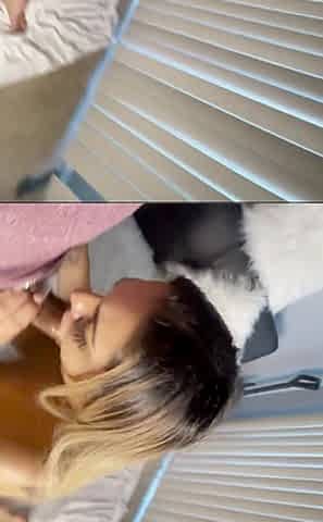 Pretty Petite Latina Loves Sucking My Dick While Her Man Is at Work