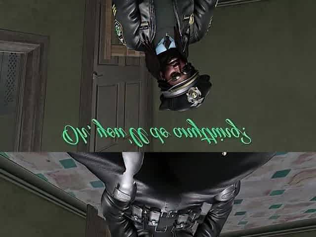 Second Life Ebony dude cop screws Lalin girl woman