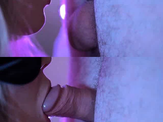 Sloppy BJ with a Dripping Cum Finish - Amateur Teen Babe