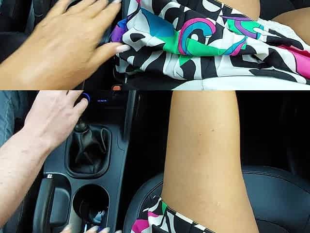 Horny MILF Seduces Taxi Driver on the Way to Work