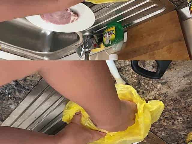Zara Charm Striptease In Underware Making Lunch And Flashing Bazookas