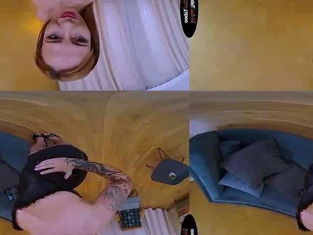 Blonde female jerks with her yam-sized ass