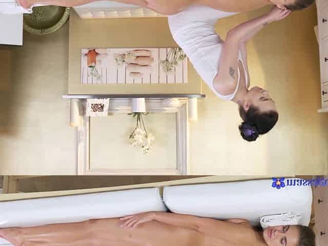 Fruity Passion in a Lesbian Massage Climax