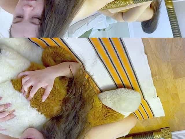 Tattoed Amateur Webcam Girl Hot Dildo Action Masturbation