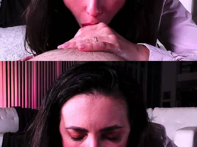 HOT WIFE CHEATING w/ BOSS even when HUBBY CALLS then SUCKS