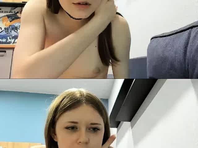 Beauty small tit amateur teen masturbating her shaved pussy