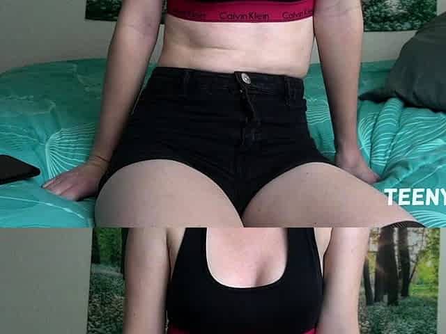 Amateur Webcam Teen Flashes Masturbates