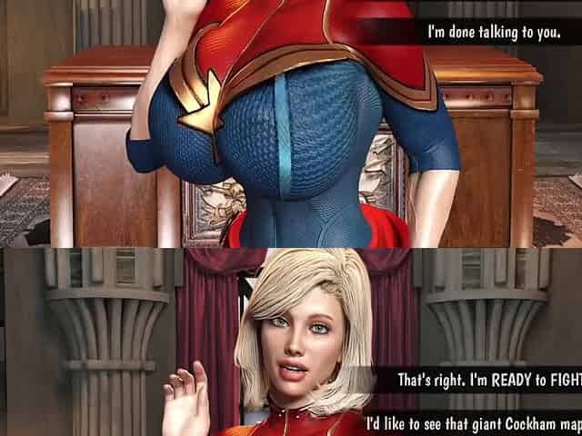 Hot Girl With Big Tits Rough Fuck With Alien Monster Cockham Superheroes 23