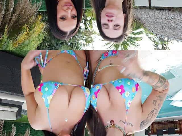 ANGELA WHITE - Breasty Indica Flower and I are Give Mr Favourable POV the Fantasy Large Boob Trio