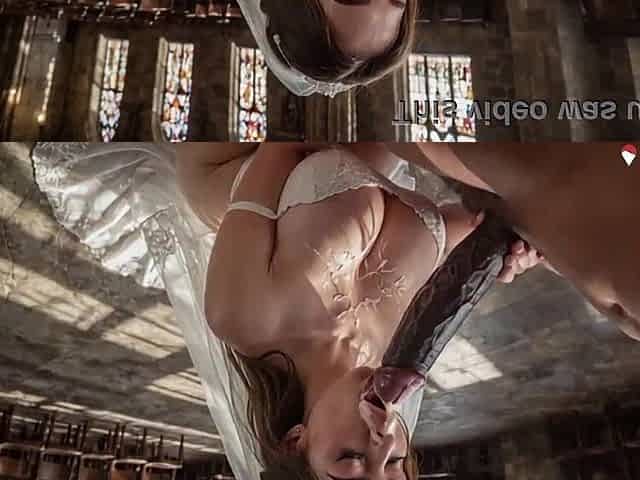 I drilled and came all over anybody else's bride right in the centre of the church![AI]