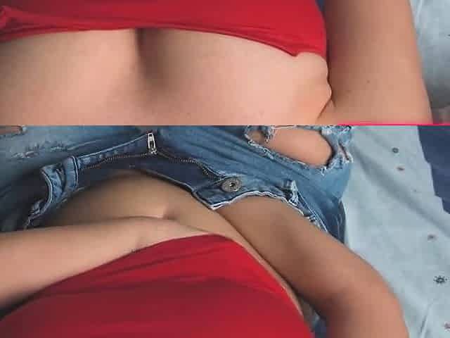 Big-Titted Latina's Morning Masturbation Webcam Show
