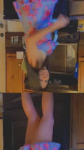 Hawt lil thang in the kitchen