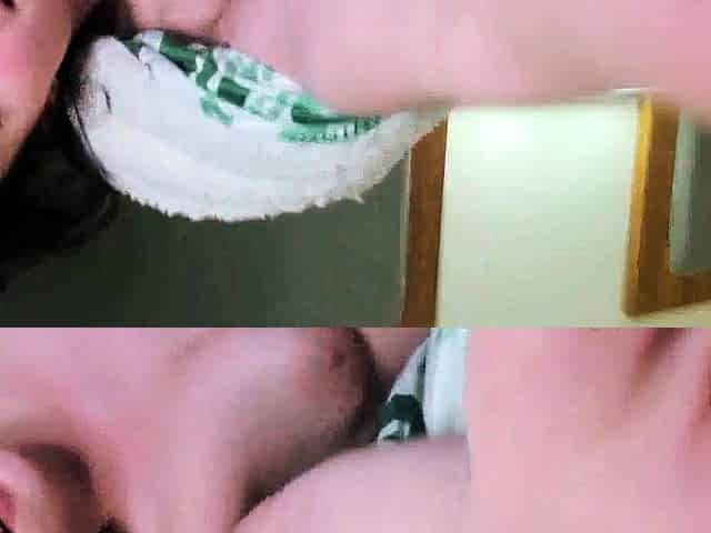 Busty brunette bitch with big boobs