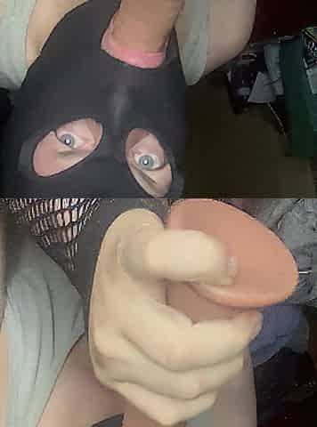 Trashy CD Sissy Floozy Trisha Trash Gives Sloppy Deepthroat Oral-sex to Huge Vibrator