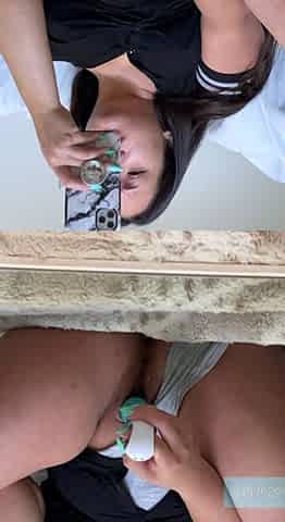Amateur Brunette Anal Toy