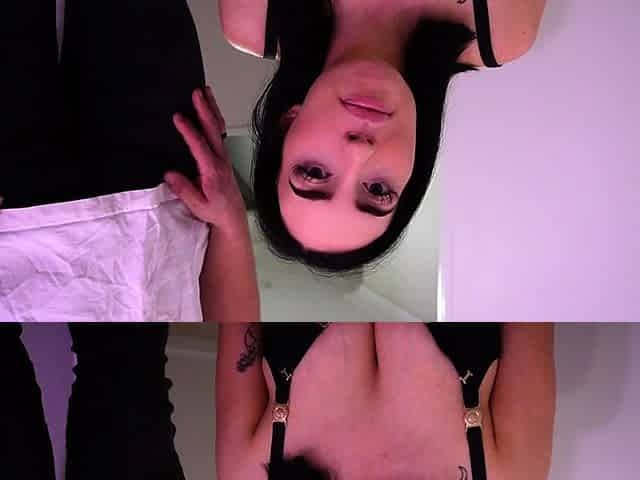 Hot brunette with big boobs gives hot blowjob