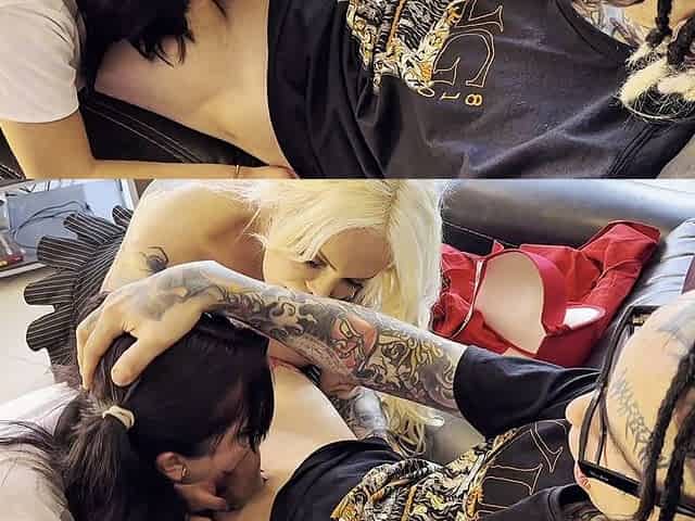 Sabrina Sabrok & Shajara Sucking Dick and Getting Fucked