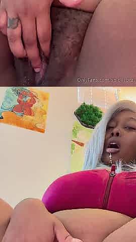 Black Breasty Close YOU up Snatch Play