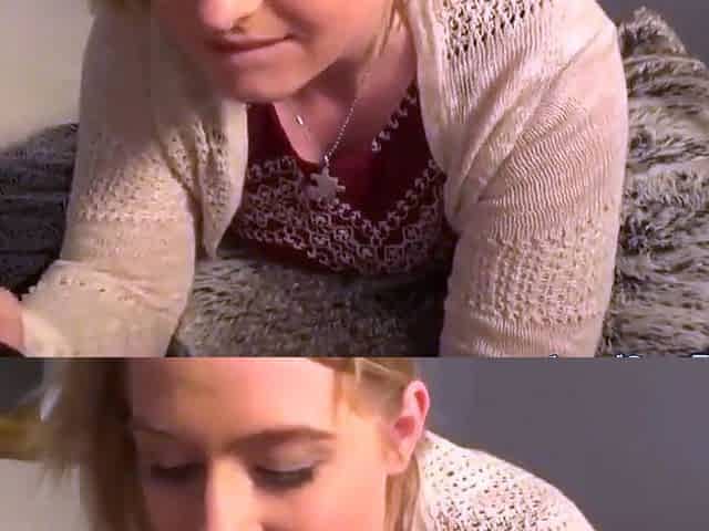 Blonde Amateur's Webcam Blowjob