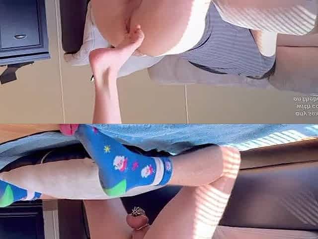 Wife doing 1st time pegging session