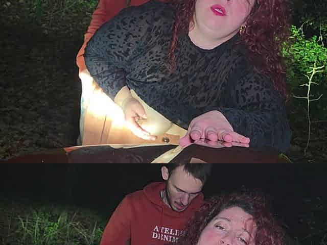 Little Bitch Getting Fucked in the Middle of the Forest in the Night
