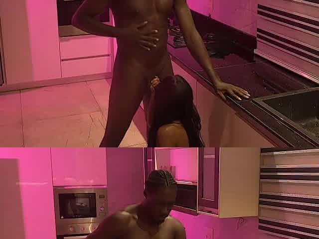 Her Bubble Ass Likes getting Bent over the Kitchen Counter