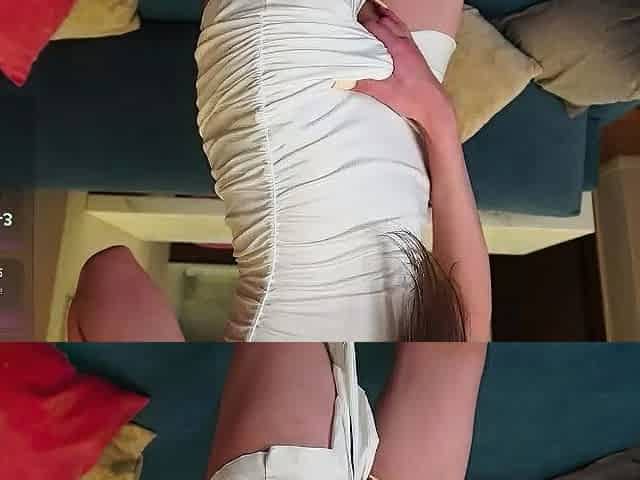 Cute blonde amateur webcam teen masturbating