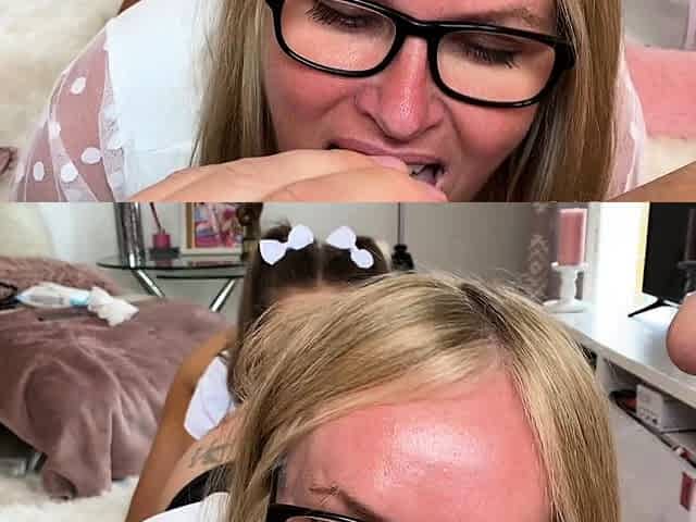 Blonde teen Vanessa Cage has hardcore sex in her bedroom